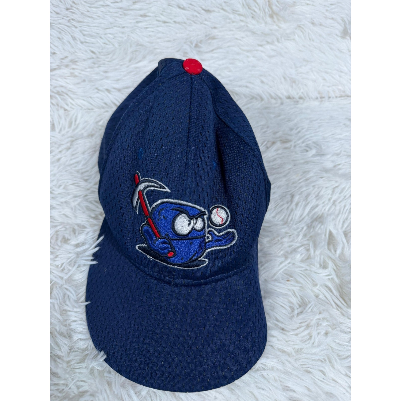 Wilmington Blue Rocks Hat Cap Men 7 1/8 Rubble Logo New Era 59 Fifty 50 Genuine